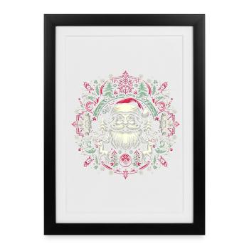 Christmas Logo - Framed poster (27 × 37 cm) - black - Front