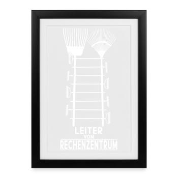 LEITER VOM RECHENZENTRUM - Gerahmtes Poster (27 × 37 cm) - Schwarz - Vorne