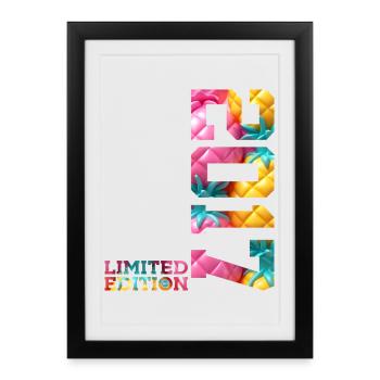 9E ANNIVERSAIRE ÉDITION LIMITÉE 2017 - Affiche encadrée (27 × 37 cm) - noir - Devant
