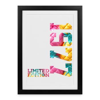 49TH BIRTHDAY LIMITED EDITION 1977 - Framed poster (27 × 37 cm) - black - Front