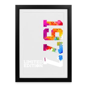 49TH BIRTHDAY LIMITED EDITION 1977 - Framed poster (27 × 37 cm) - black - Front