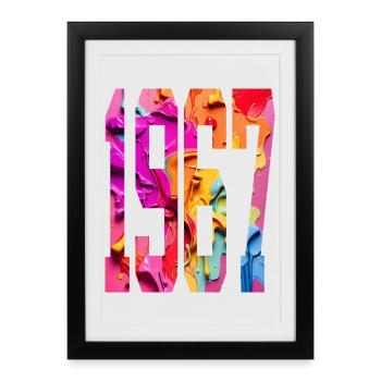 BUNT 59E ANNIVERSAIRE 1967 - Affiche encadrée (27 × 37 cm) - noir - Devant