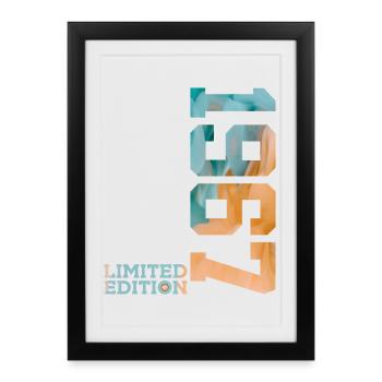 59E ANNIVERSAIRE ÉDITION LIMITÉE 1967 - Affiche encadrée (27 × 37 cm) - noir - Devant
