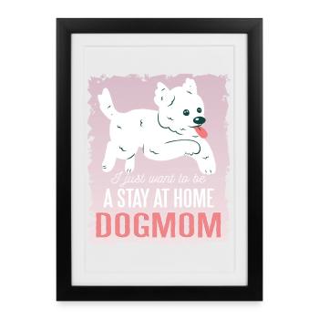 Morkie Dogmom - Framed poster (27 × 37 cm) - black - Front