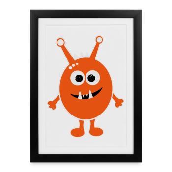 Monster - Gerahmtes Poster (27 × 37 cm) - Schwarz - Vorne