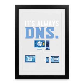 Aus Ein Haben Sie einen Neustart versucht? - Gerahmtes Poster (27 × 37 cm) - Schwarz - Vorne