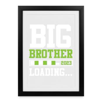 Großer Bruder Lädt 2023 Big Bro 23 - Gerahmtes Poster (27 × 37 cm) - Schwarz - Vorne