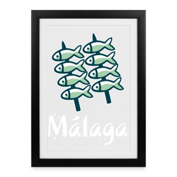 Willkommen in Malaga 8: El Espeto - Gerahmtes Poster (27 × 37 cm) - Schwarz - Vorne
