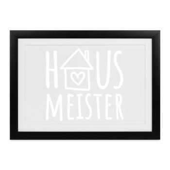 Hausmeister - Gerahmtes Poster (37 × 27 cm) - Schwarz - Vorne