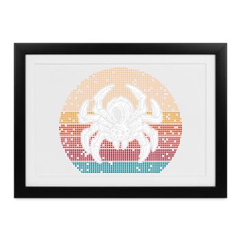 Spinnenliebhaber Spinnenflüsterer Arachnide Tarant - Gerahmtes Poster (37 × 27 cm) - Schwarz - Vorne