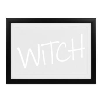 I am a witch - Gerahmtes Poster (37 × 27 cm) - Schwarz - Vorne