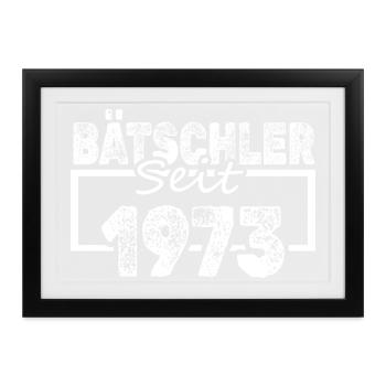 1973 - Gerahmtes Poster (37 × 27 cm) - Schwarz - Vorne