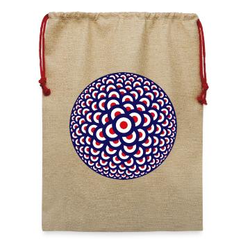 Mod Swarm - Jute Weihnachtssack  - Beige - Vorne