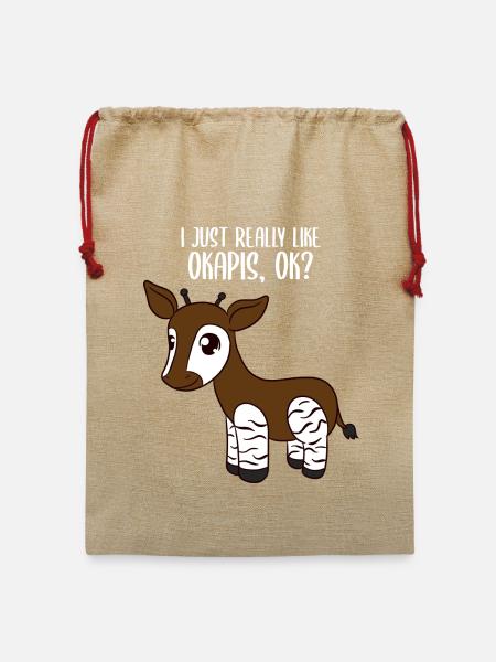 Okapi - Jute Weihnachtssack - Beige