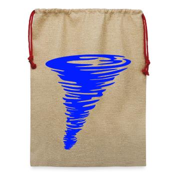 Tornado - Jute Weihnachtssack  - Beige - Vorne