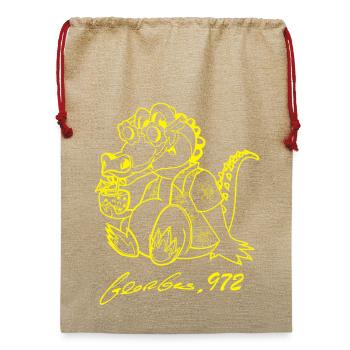 Georges Basic Gelb - Jute Weihnachtssack  - Beige - Vorne