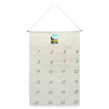 Hohe Tasse Nick Cumbria Vintage Reiseposter WPA - Leinen Adventskalender  - Naturweiß - Vorne