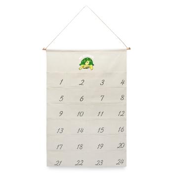 no stress - Leinen Adventskalender  - Naturweiß - Vorne