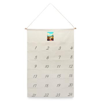 Vulkane Nationalpark Vulkan Hawaii Souvenir - Leinen Adventskalender  - Naturweiß - Vorne