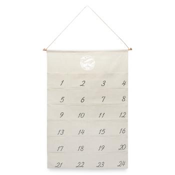 Luftschiff Logo - Leinen Adventskalender  - Naturweiß - Vorne