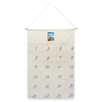 Asturien Spanien Vintage Reiseplakat WPA Souvenir - Leinen Adventskalender  - Naturweiß - Vorne