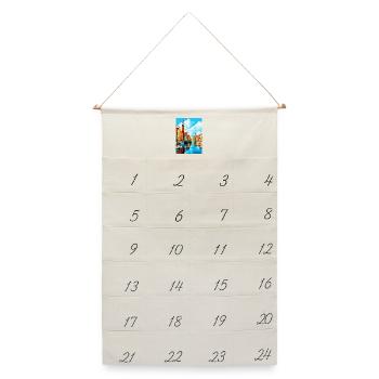 Danzig Polen Vintage Reiseposter WPA Souvenir - Leinen Adventskalender  - Naturweiß - Vorne