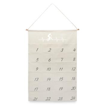Heartbeat BMX - Leinen Adventskalender  - Naturweiß - Vorne