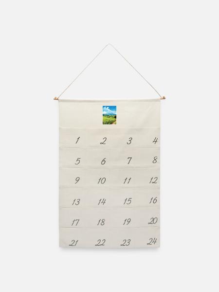 Havelock Nord-Neuseeland Vintage-Reiseposter - Leinen Adventskalender - Naturweiß