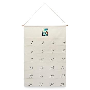 Exeter England Vintage Reiseposter WPA Souvenir - Leinen Adventskalender  - Naturweiß - Vorne