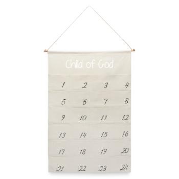 Child of God - Leinen Adventskalender  - Naturweiß - Vorne