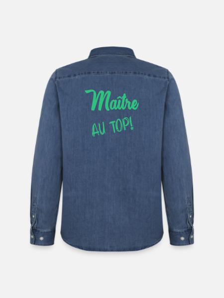 MASTER - Men’s Organic Denim Shirt by Stanley/Stella - mid washy