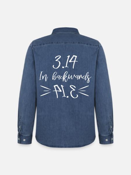 science - Chemise en denim homme bio Stanley/Stella - bleu moyen délavé