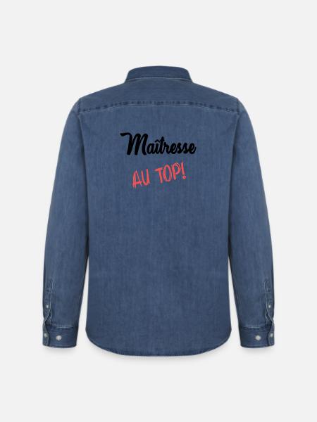 MISTRESS - Men’s Organic Denim Shirt by Stanley/Stella - mid washy
