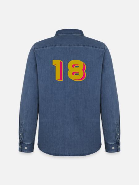 18 - Men’s Organic Denim Shirt by Stanley/Stella - mid washy 