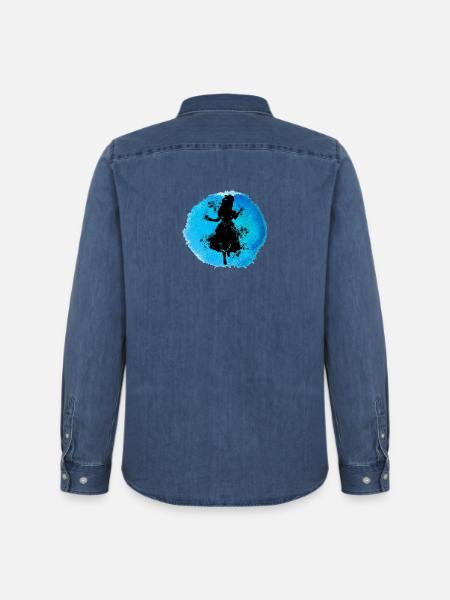 Alice in Underground - Men’s Organic Denim Shirt by Stanley/Stella - mid washy