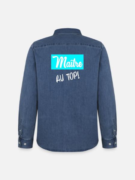 MASTER. MASTER - Men’s Organic Denim Shirt by Stanley/Stella - mid washy 