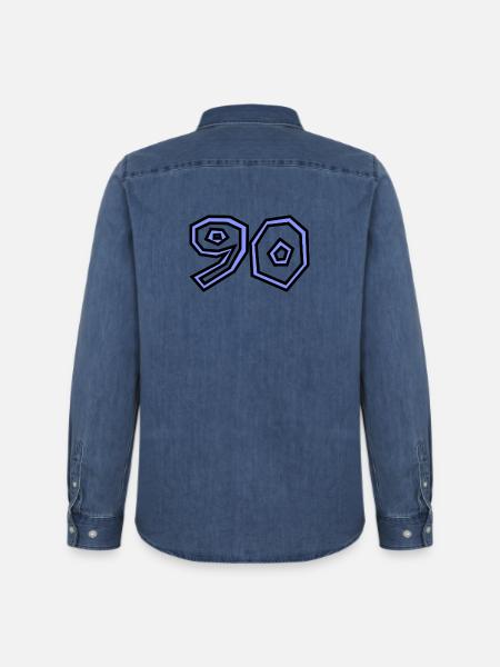 90 - Men’s Organic Denim Shirt by Stanley/Stella - mid washy