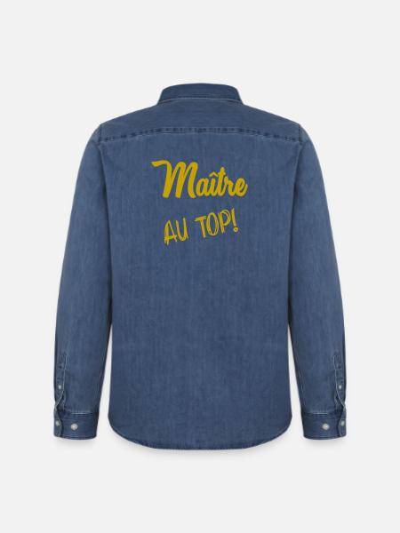 MASTER. MASTER - Men’s Organic Denim Shirt by Stanley/Stella - mid washy 