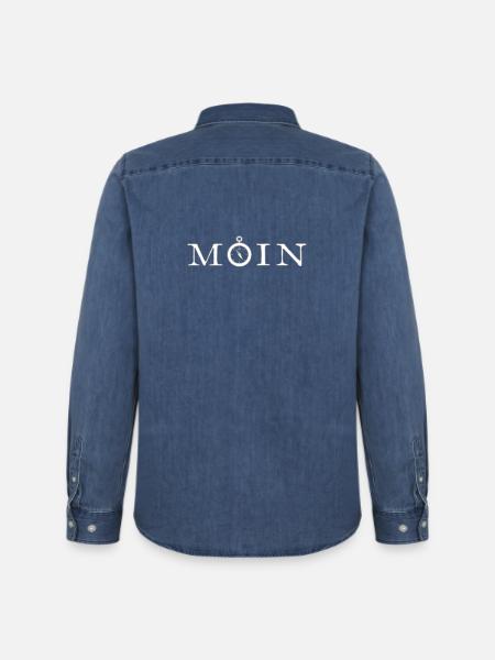 Moin - Männer Jeanshemd Organic von Stanley/Stella - verwaschenes Mittelblau