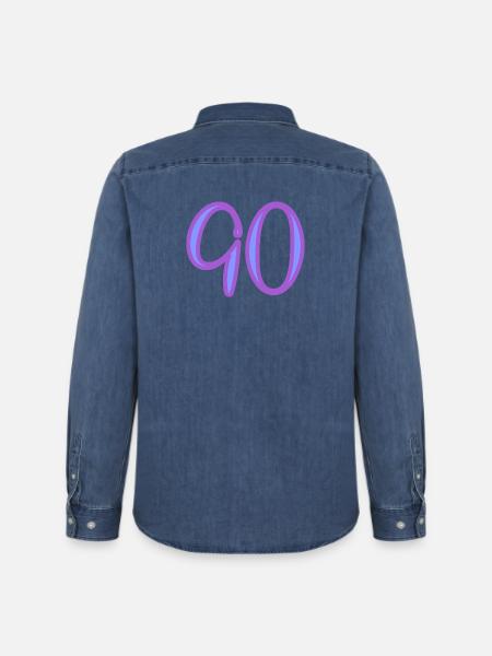 90 - Men’s Organic Denim Shirt by Stanley/Stella - mid washy 