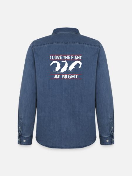 I fish catfish - catfish angler - Men’s Organic Denim Shirt by Stanley/Stella - mid washy