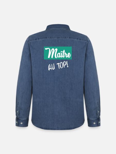 MASTER. MASTER - Men’s Organic Denim Shirt by Stanley/Stella - mid washy