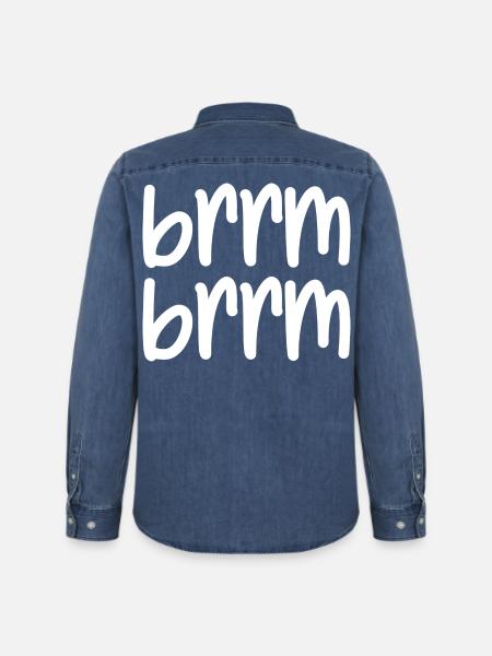 brrm brrm - Men’s Organic Denim Shirt by Stanley/Stella - mid washy