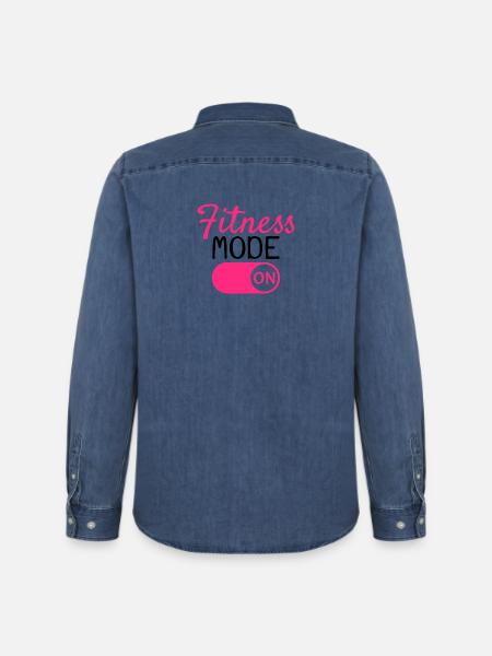 Mode fitness activé - Chemise en denim homme bio Stanley/Stella - bleu moyen délavé