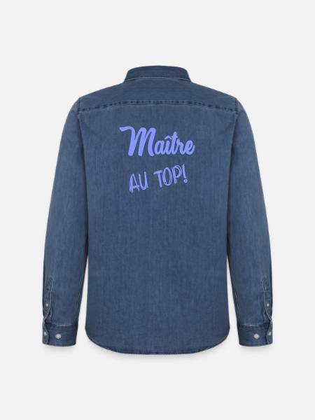 MASTER - Men’s Organic Denim Shirt by Stanley/Stella - mid washy