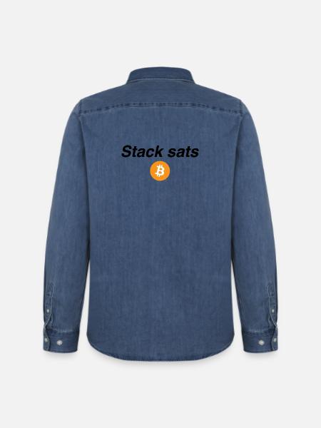 Stack sats - Männer Jeanshemd Organic von Stanley/Stella - verwaschenes Mittelblau