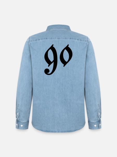 90 - Chemise en denim homme bio Stanley/Stella - bleu clair délavé