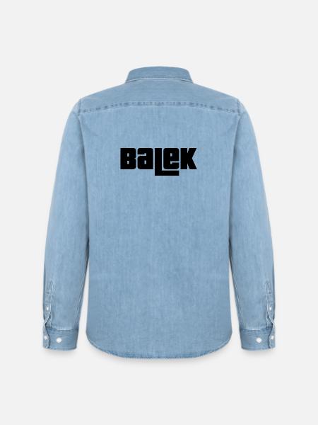 Balek - Chemise en denim homme bio Stanley/Stella - bleu clair délavé