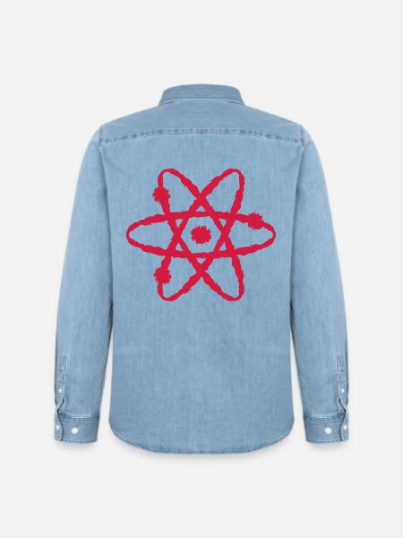 Scientific symbol - Men’s Organic Denim Shirt by Stanley/Stella - light wash