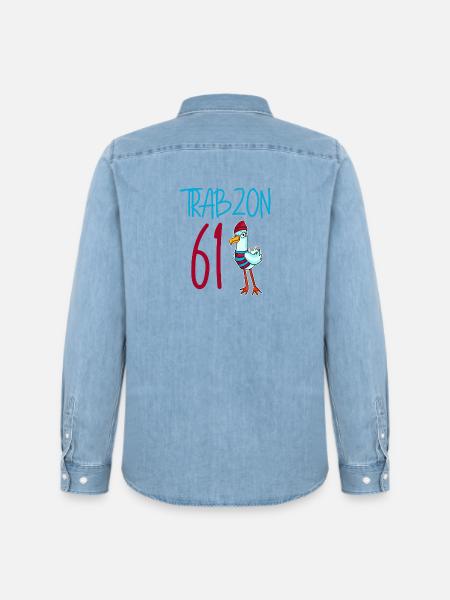 Trabzon 61 Turkey city - Men’s Organic Denim Shirt by Stanley/Stella - light wash